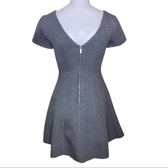 Banana Republic Grey Dress Scuba Skater Size 0 - Picture 5 of 9